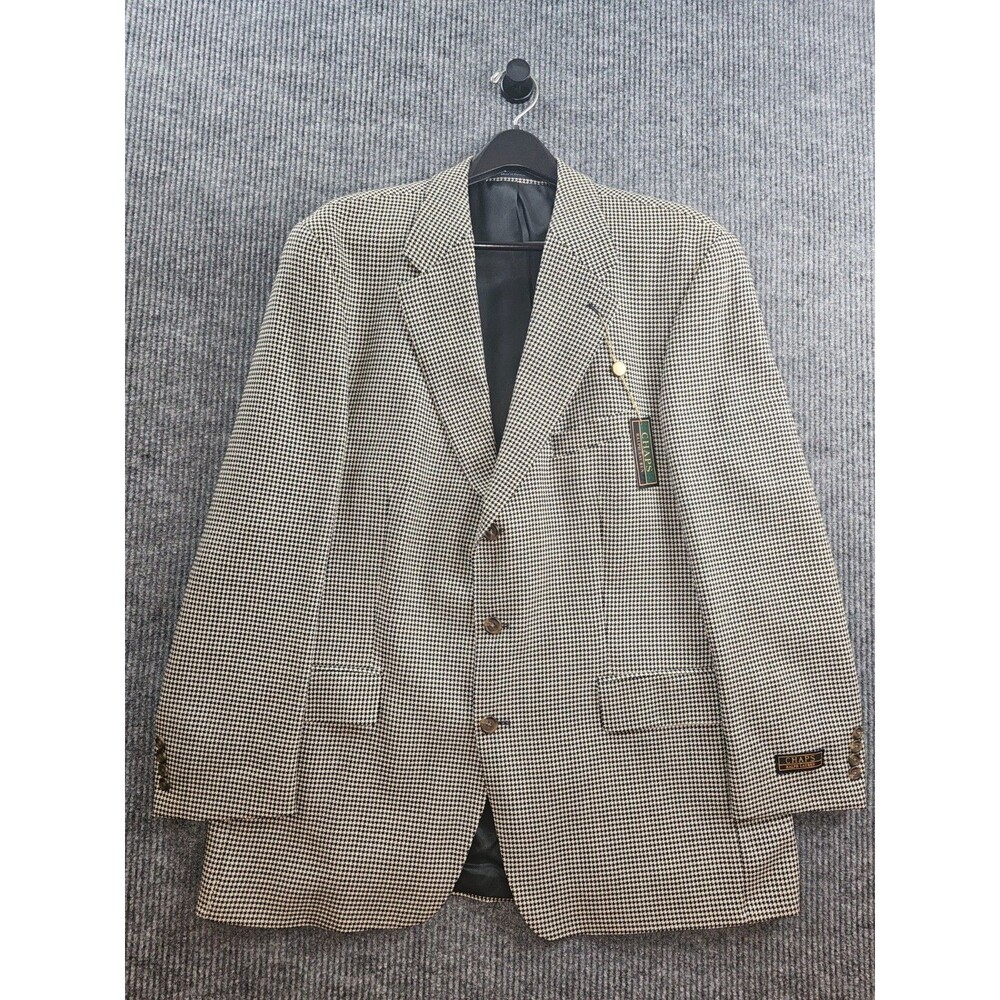 Vintage Lauren Ralph Lauren Men's Wool Blend Plaid Blazer Jacket Brn/Bl Size 48T